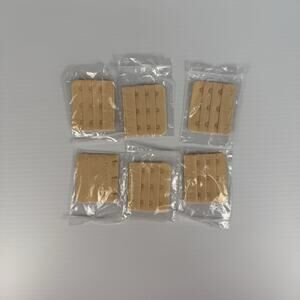 Set of 6 Bra Extender 3 Hooks Beige Only Free Shipping